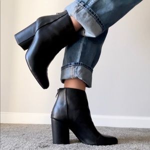 Steve Madden Black Leather Jillian Bootie